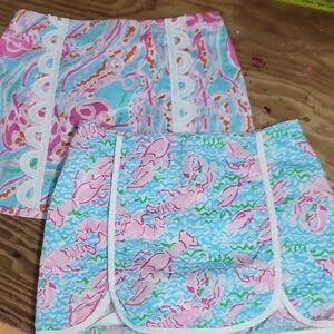 Lilly Pulitzer Vibrant Lobster and Swirl Patterned Skorts size 2. 2 for 1
